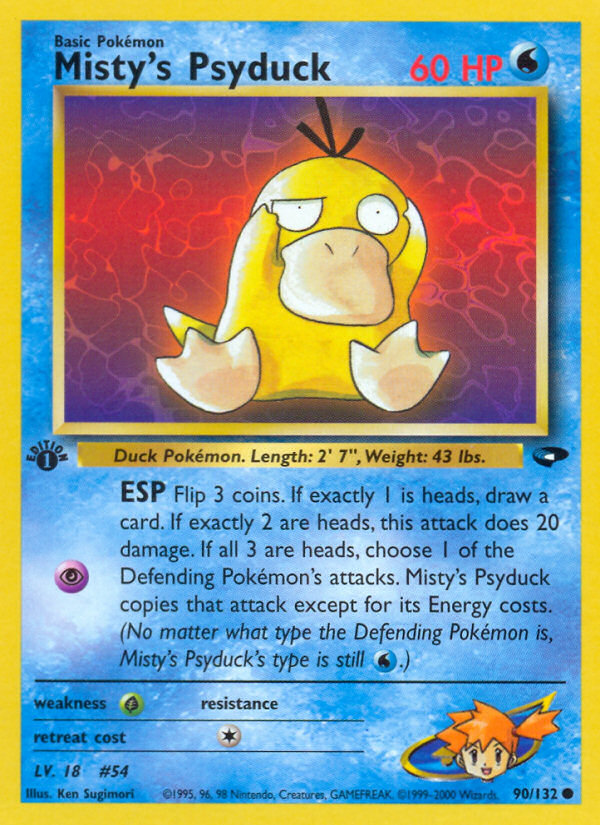 Misty's Psyduck (90/132) [Gym Challenge 1st Edition] | Arkham Games and Comics