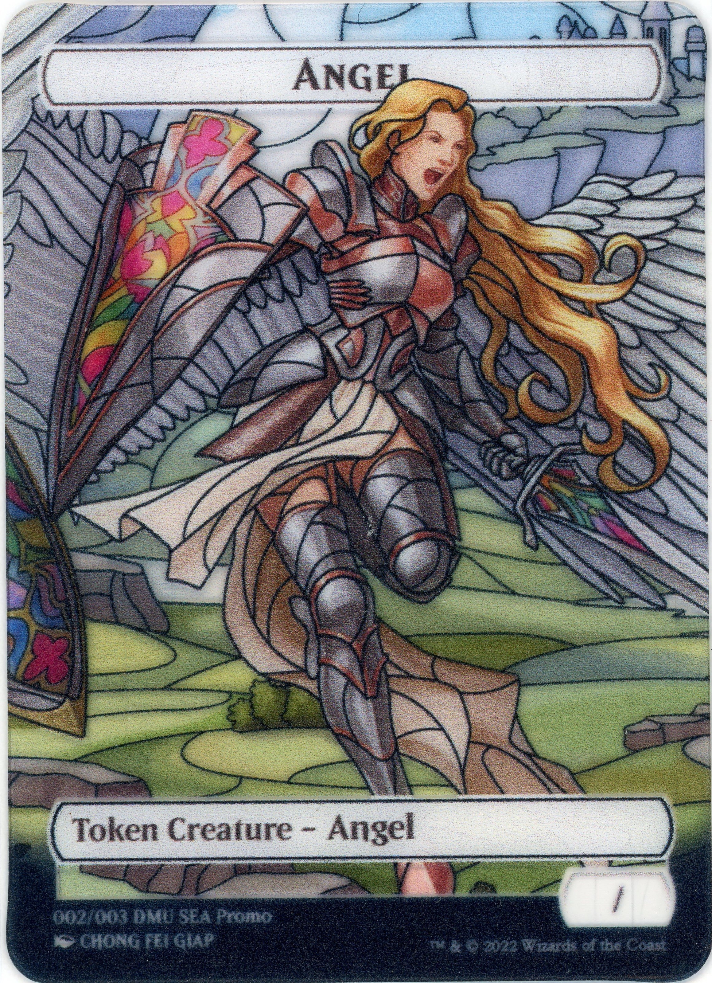 Angel Token (SEA Exclusive) [Dominaria United Tokens] | Arkham Games and Comics