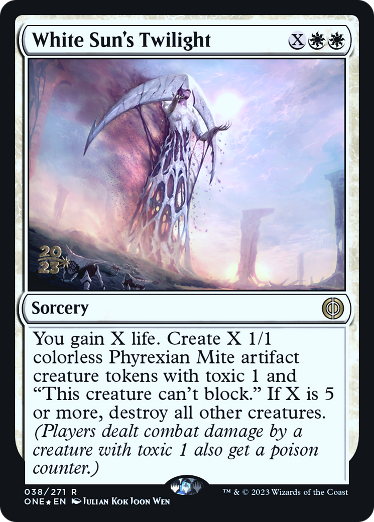 White Sun's Twilight [Phyrexia: All Will Be One Prerelease Promos] | Arkham Games and Comics