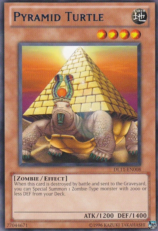 Pyramid Turtle (Blue) [DL11-EN008] Rare | Arkham Games and Comics