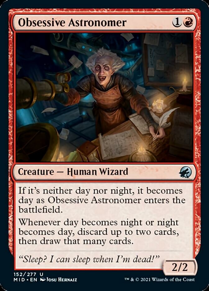 Obsessive Astronomer [Innistrad: Midnight Hunt] | Arkham Games and Comics