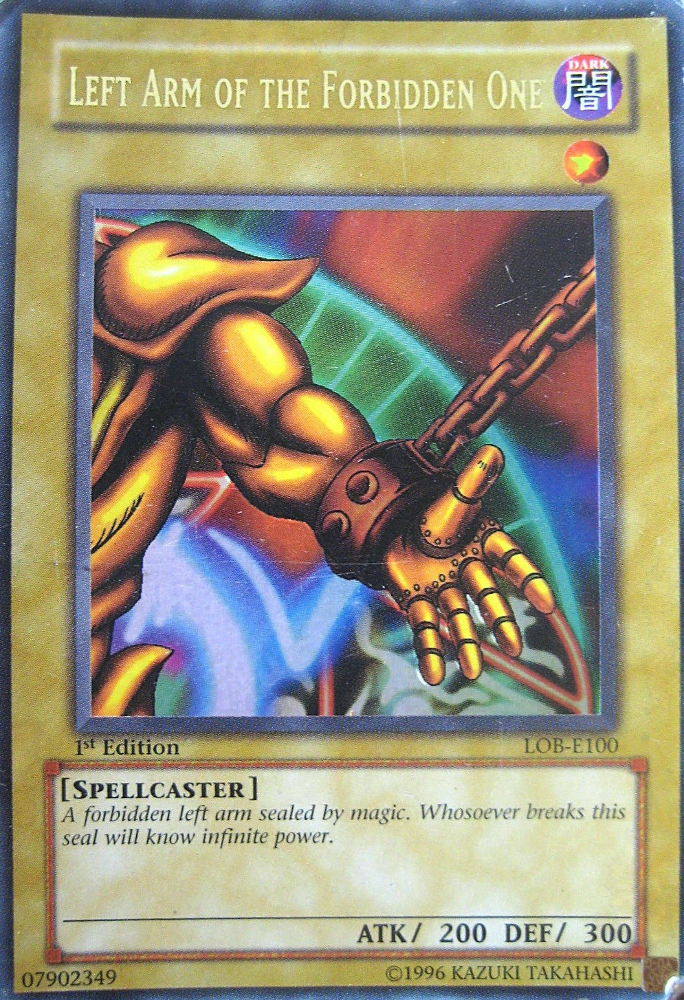 Left Arm of the Forbidden One [LOB-E100] Ultra Rare | Arkham Games and Comics