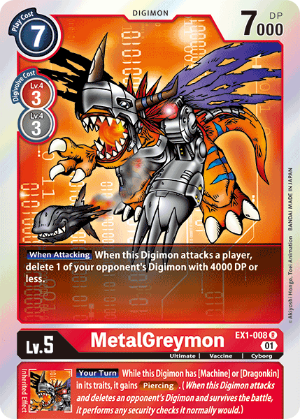 MetalGreymon [EX1-008] [Classic Collection] | Arkham Games and Comics