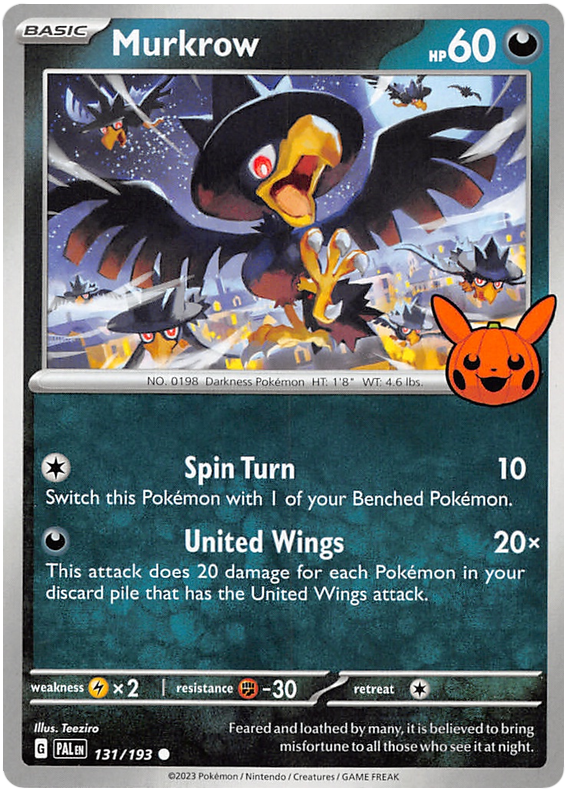 Murkrow (131/193) [Trick or Trade 2023] | Arkham Games and Comics