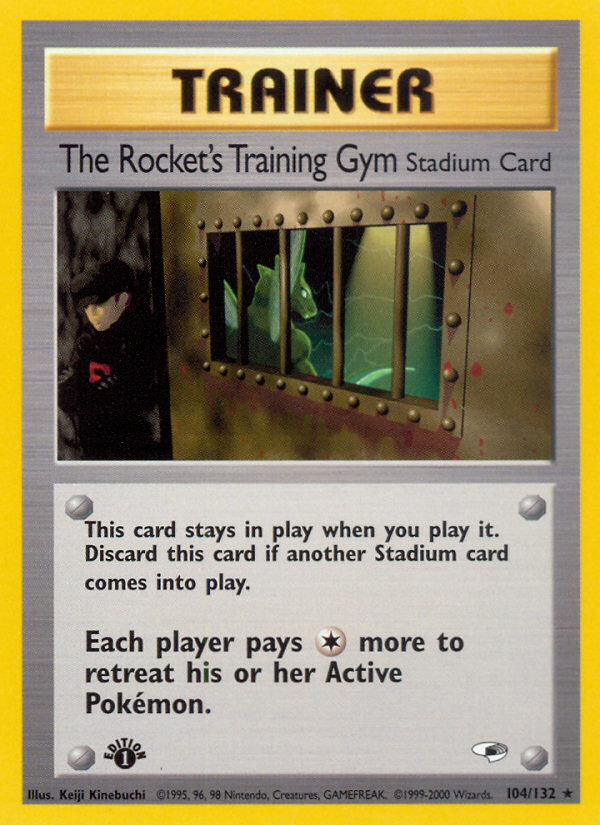 The Rocket's Training Gym (104/132) [Gym Heroes 1st Edition] | Arkham Games and Comics
