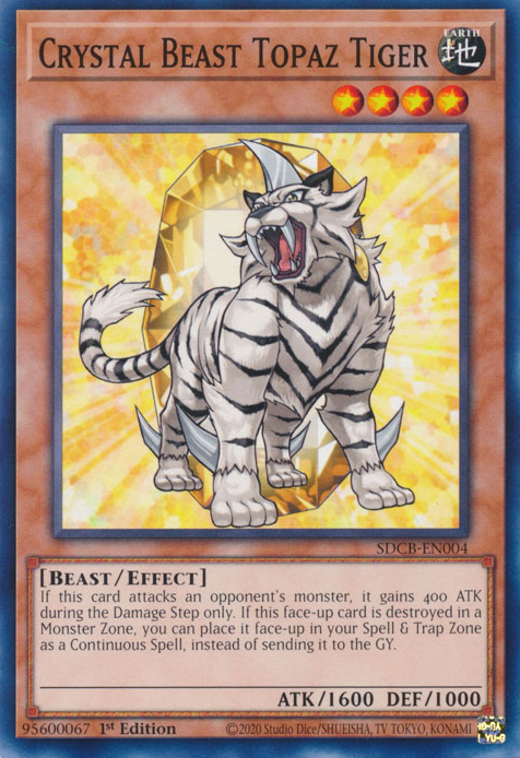 Crystal Beast Topaz Tiger [SDCB-EN004] Common | Arkham Games and Comics