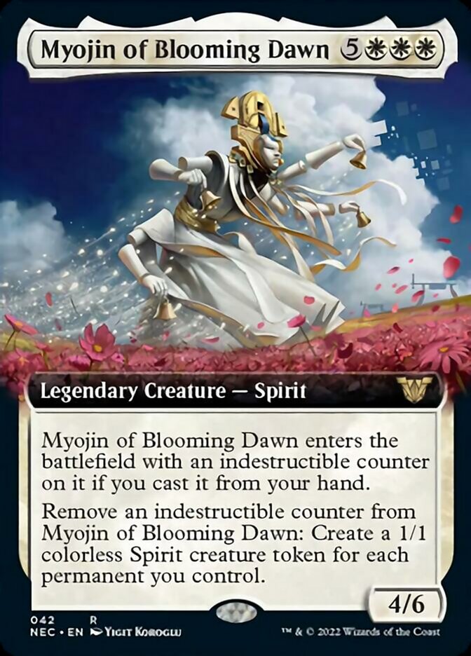 Myojin of Blooming Dawn (Extended) [Kamigawa: Neon Dynasty Commander] | Arkham Games and Comics