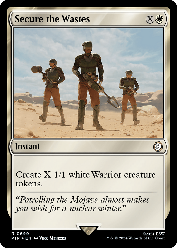 Secure the Wastes (Surge Foil) [Fallout] | Arkham Games and Comics