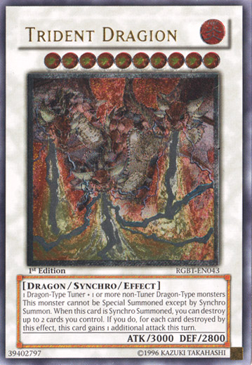 Trident Dragion [RGBT-EN043] Ultimate Rare | Arkham Games and Comics