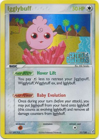 Igglybuff (21/100) (Stamped) [EX: Crystal Guardians] | Arkham Games and Comics