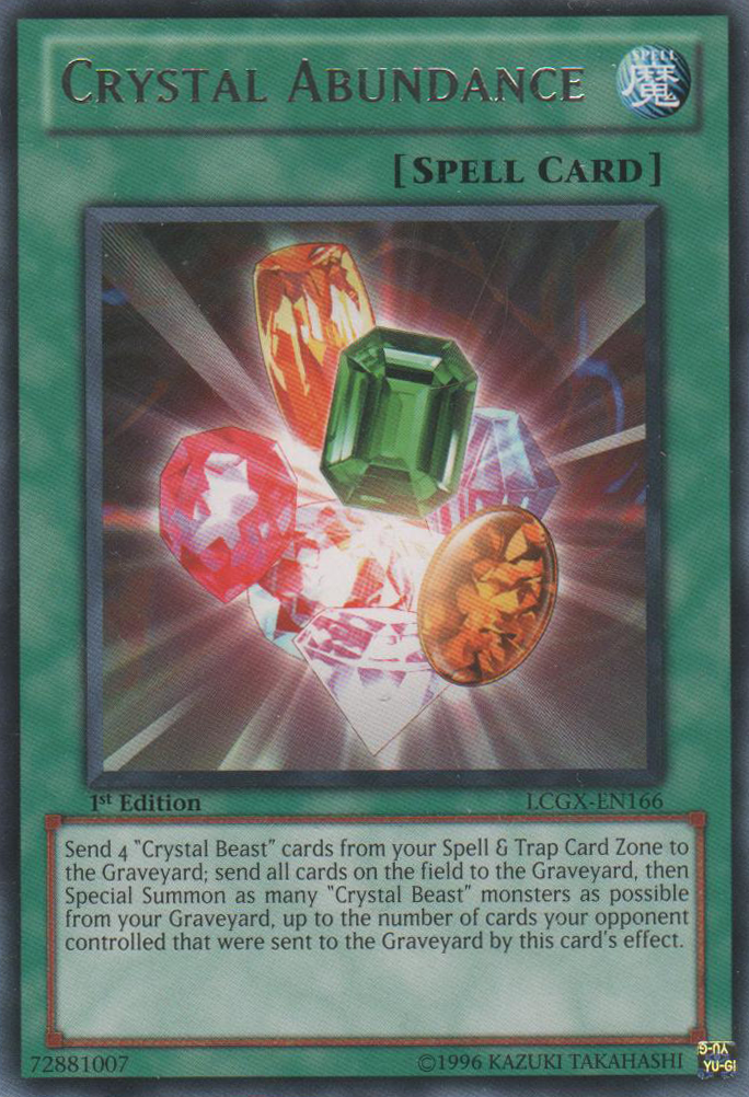 Crystal Abundance [LCGX-EN166] Rare | Arkham Games and Comics