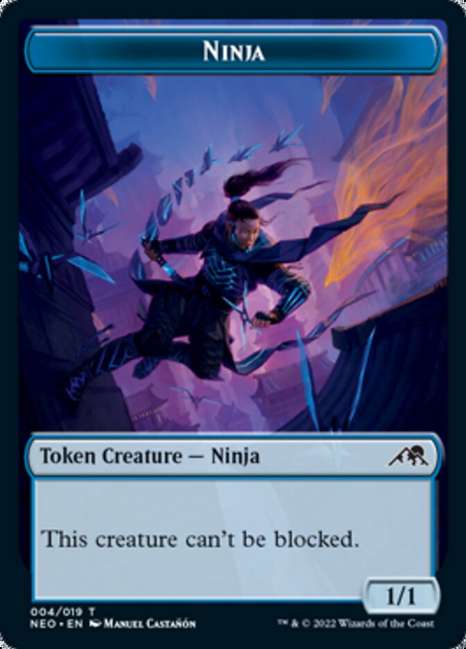 Ninja Token [Kamigawa: Neon Dynasty Tokens] | Arkham Games and Comics