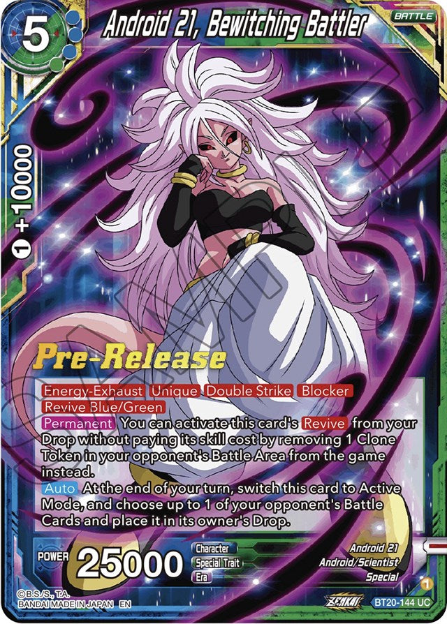 Android 21, Bewitching Battler (BT20-144) [Power Absorbed Prerelease Promos] | Arkham Games and Comics