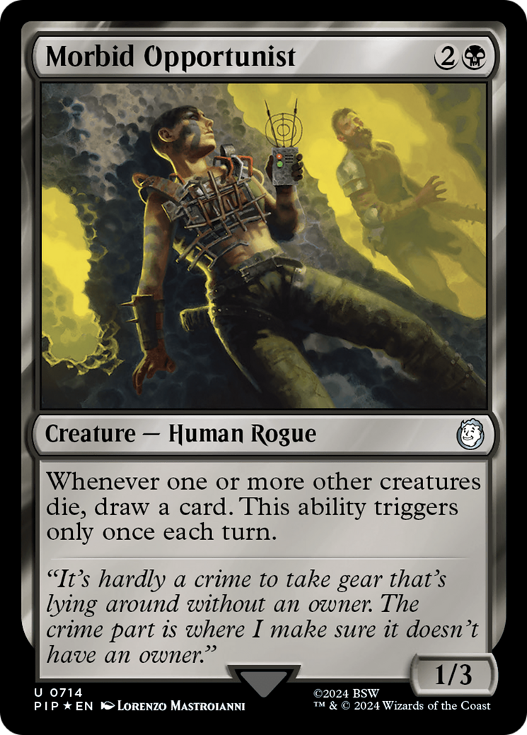 Morbid Opportunist (Surge Foil) [Fallout] | Arkham Games and Comics