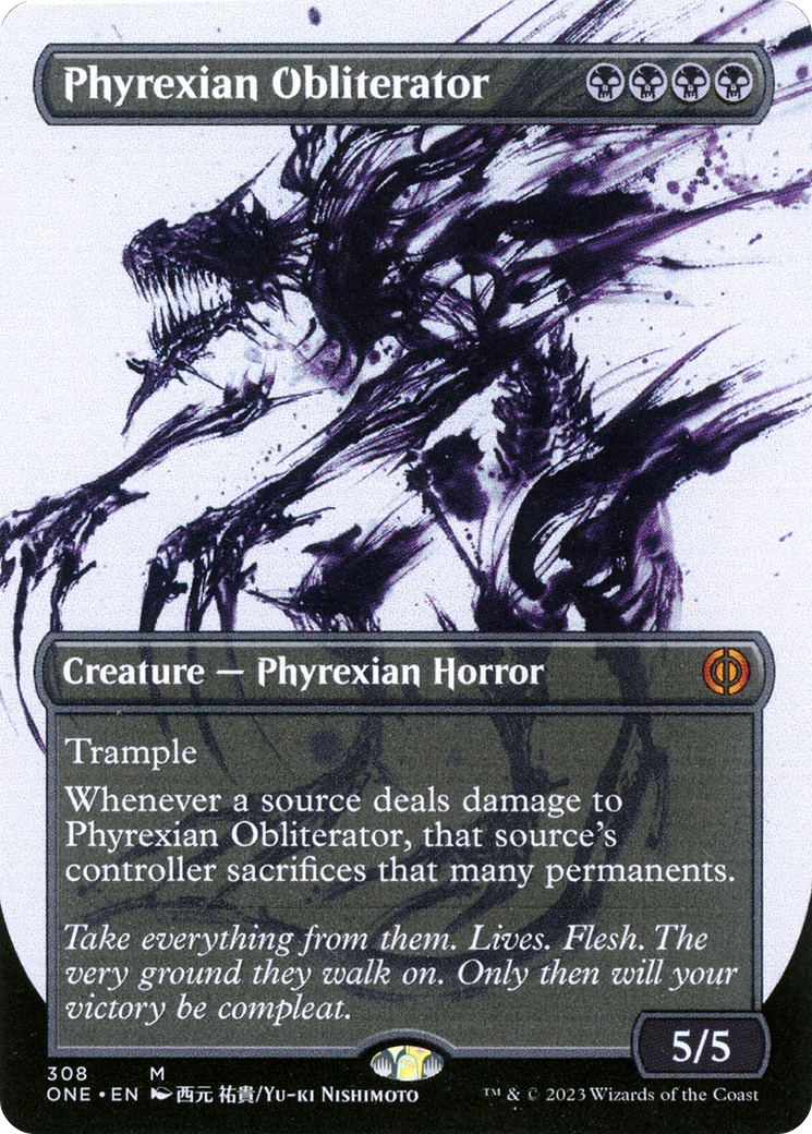 Phyrexian Obliterator (Borderless Ichor) [Phyrexia: All Will Be One] | Arkham Games and Comics