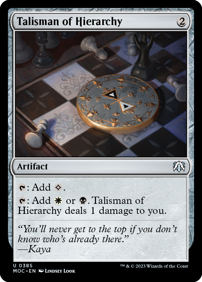 Talisman of Hierarchy [March of the Machine Commander] | Arkham Games and Comics