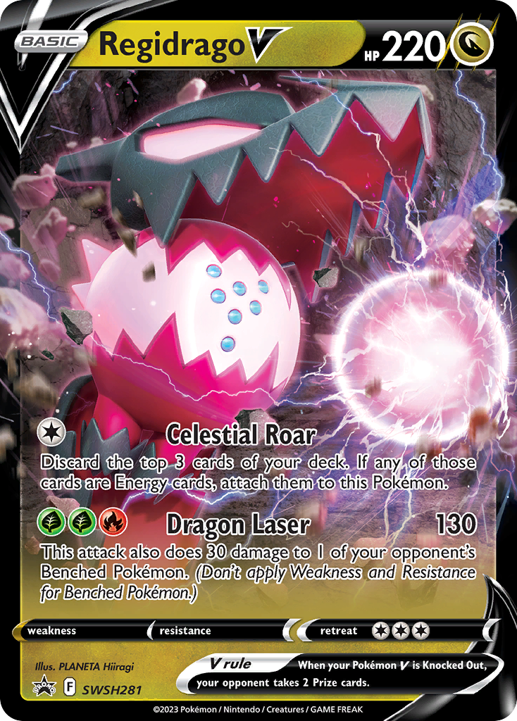 Regidrago V (SWSH281) (Jumbo Card) [Sword & Shield: Black Star Promos] | Arkham Games and Comics