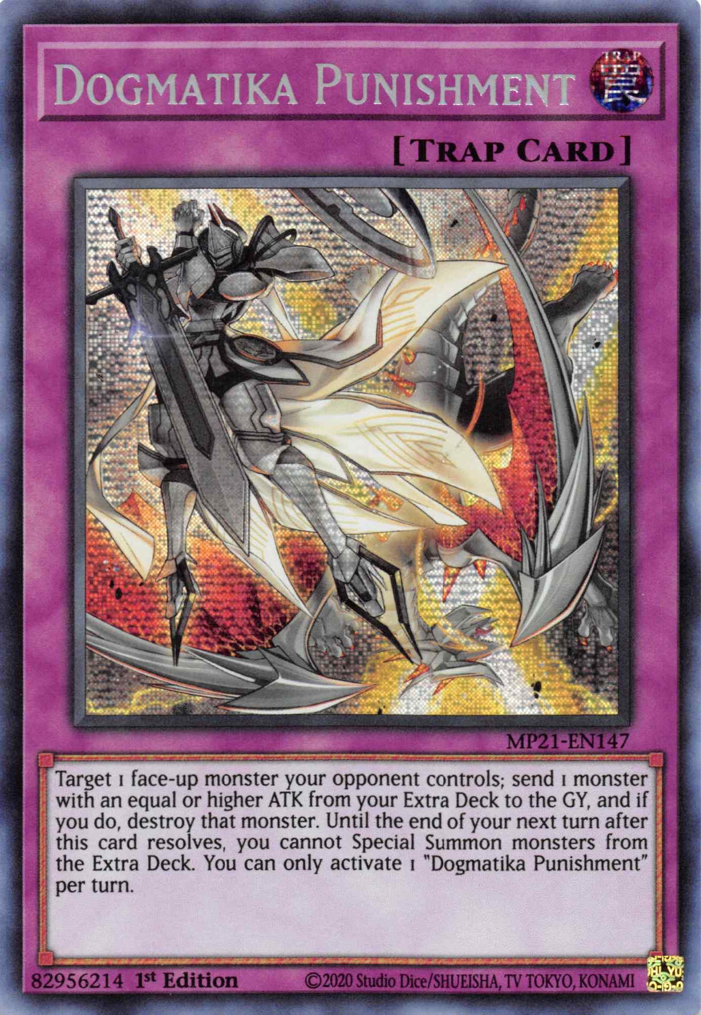 Dogmatika Punishment [MP21-EN147] Prismatic Secret Rare | Arkham Games and Comics