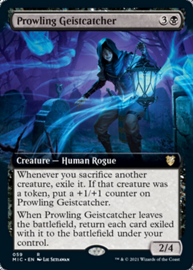 Prowling Geistcatcher (Extended) [Innistrad: Midnight Hunt Commander] | Arkham Games and Comics