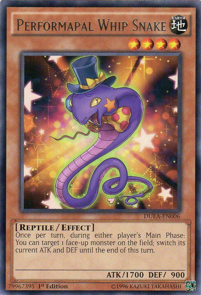 Performapal Whip Snake [DUEA-EN006] Rare | Arkham Games and Comics