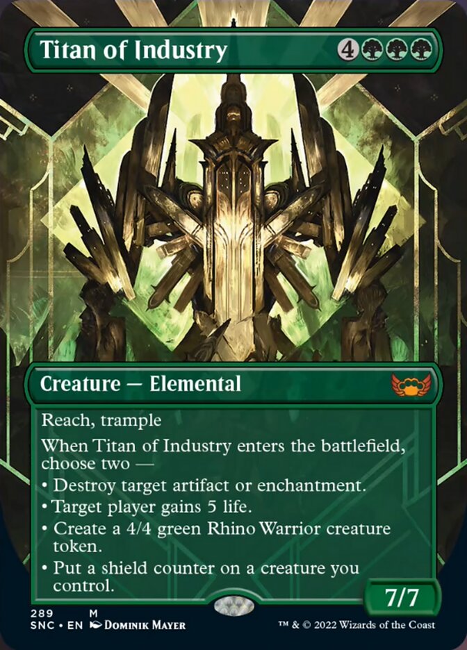 Titan of Industry (Borderless Alternate Art) [Streets of New Capenna] | Arkham Games and Comics