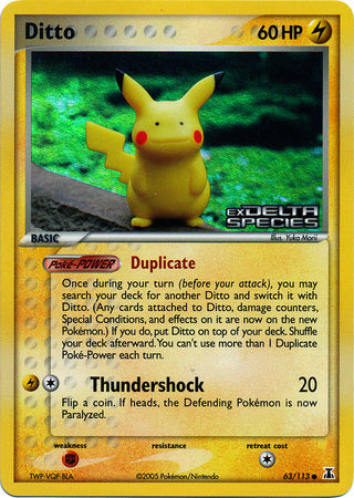 Ditto (63/113) (Stamped) [EX: Delta Species] | Arkham Games and Comics