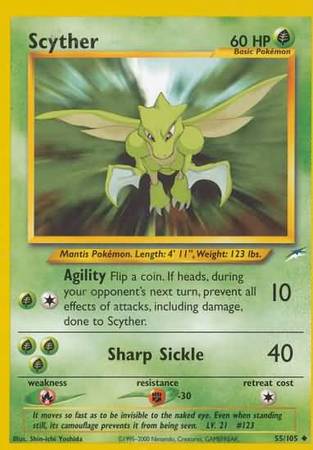 Scyther (55/105) [Neo Destiny Unlimited] | Arkham Games and Comics