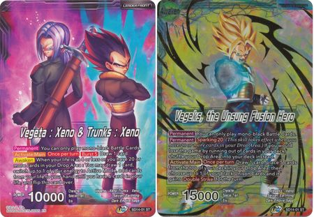 Vegeta: Xeno & Trunks Xeno // Vegeks, the Unsung Fusion Hero (Starter Deck Exclusive) (SD14-01) [Rise of the Unison Warrior] | Arkham Games and Comics