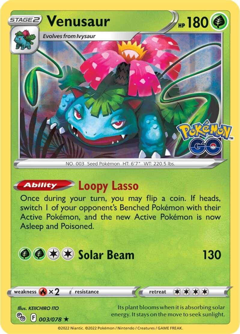 Venusaur (003/078) [Pokémon GO] | Arkham Games and Comics