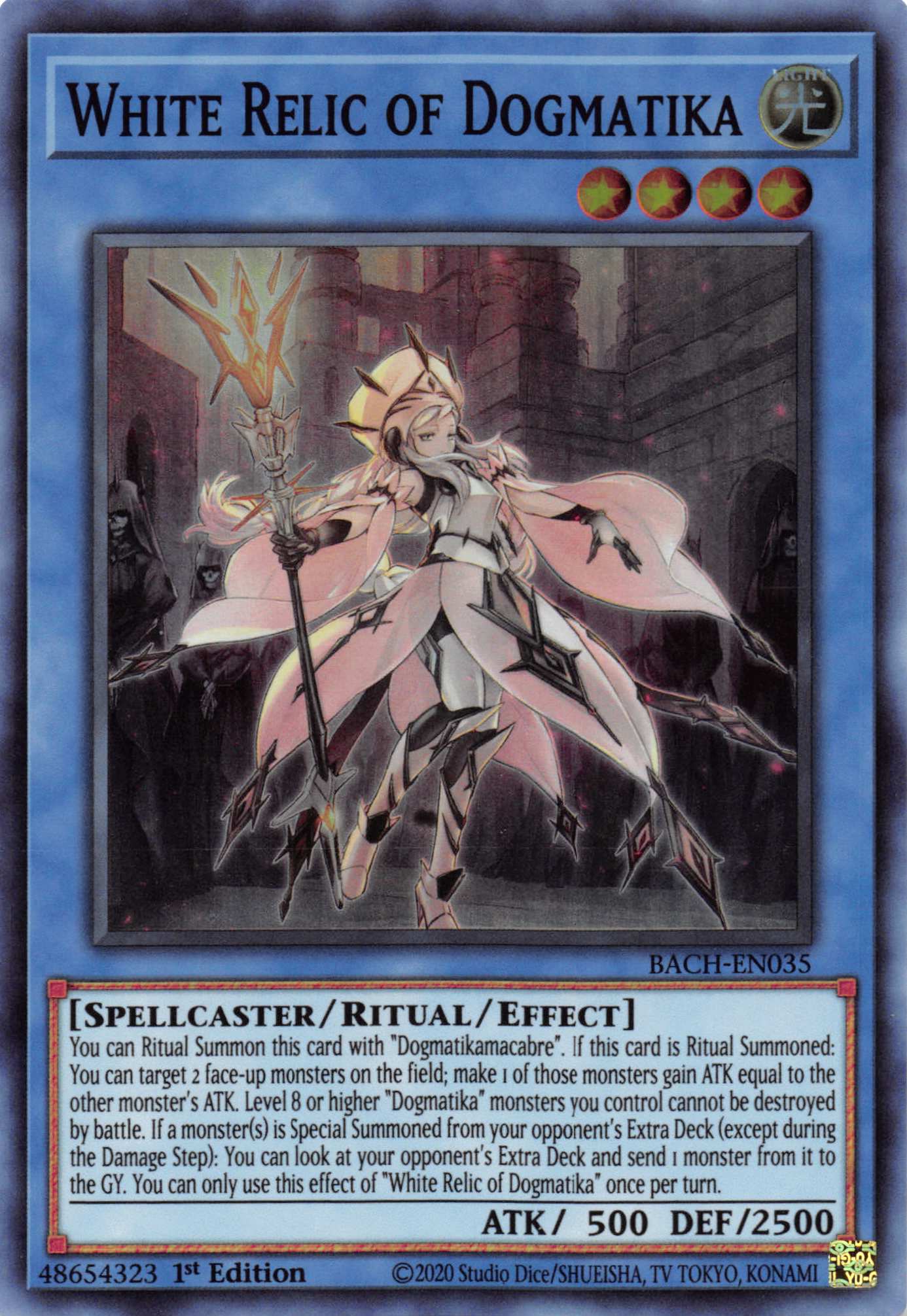 White Relic of Dogmatika [BACH-EN035] Super Rare | Arkham Games and Comics