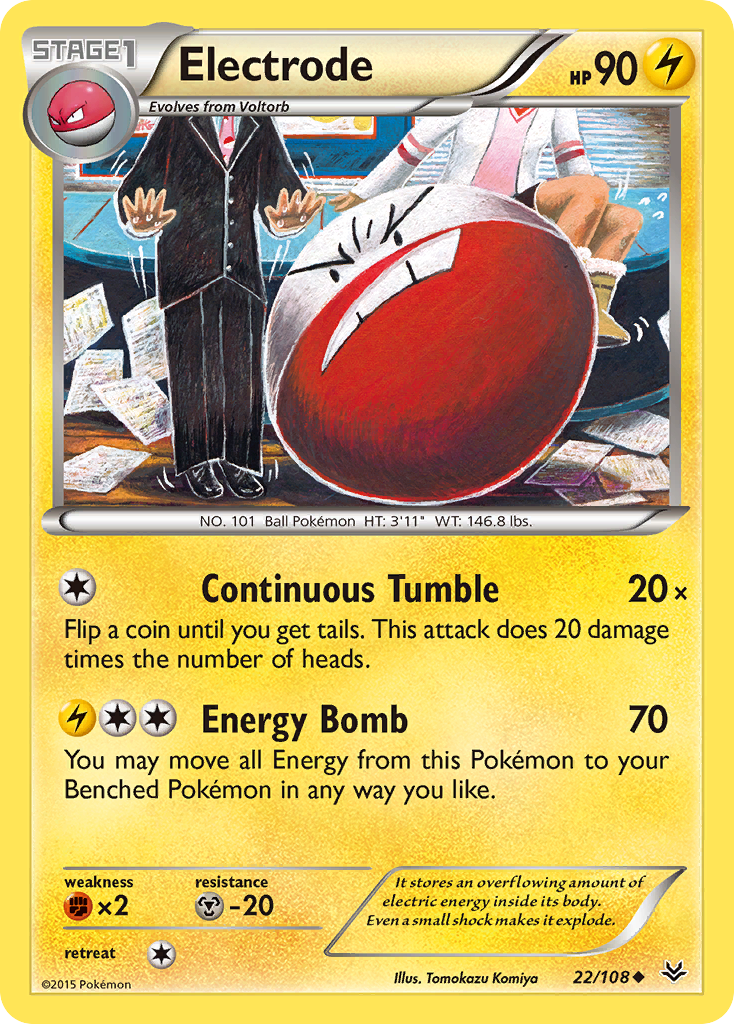 Electrode (22/108) [XY: Roaring Skies] | Arkham Games and Comics