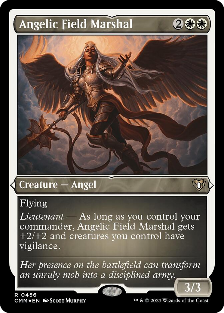 Angelic Field Marshal (Foil Etched) [Commander Masters] | Arkham Games and Comics