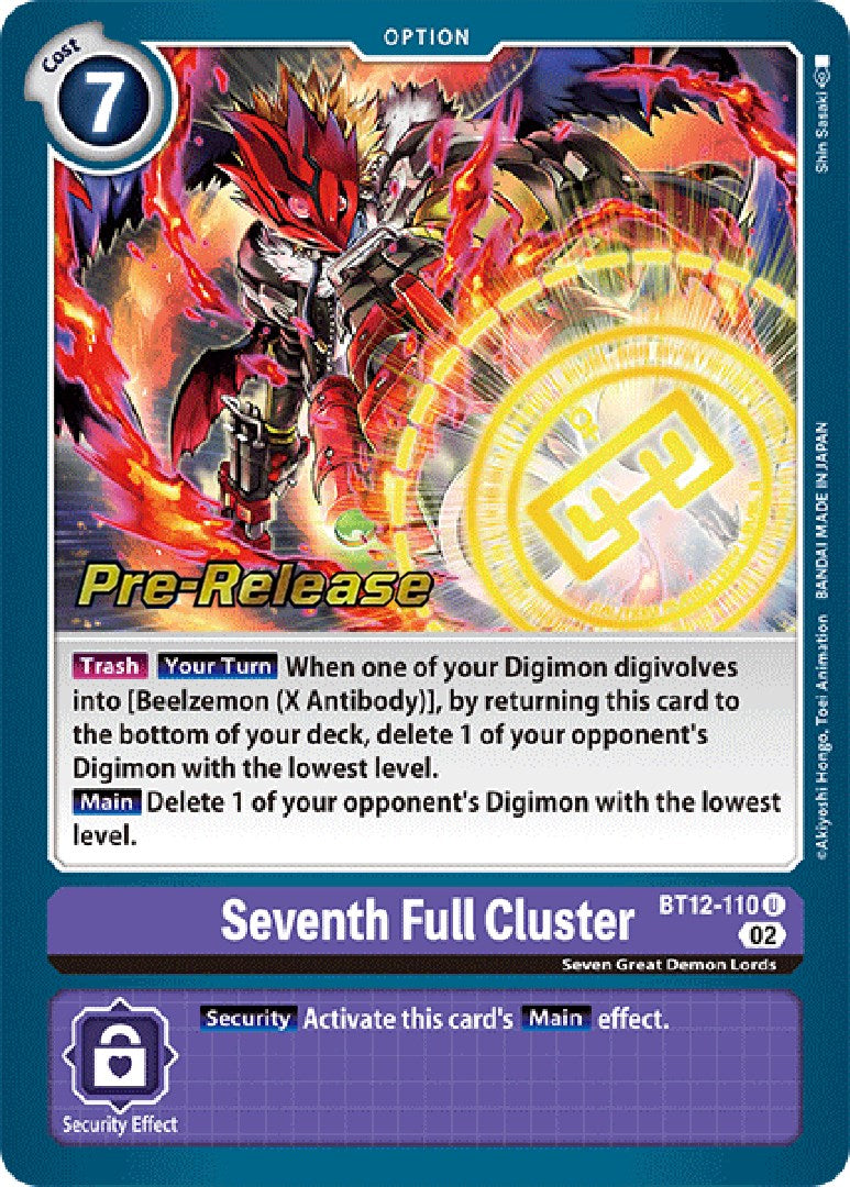 Seventh Full Cluster [BT12-110] [Across Time Pre-Release Cards] | Arkham Games and Comics