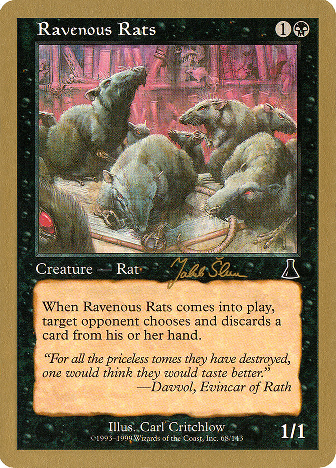 Ravenous Rats (Jakub Slemr) [World Championship Decks 1999] | Arkham Games and Comics