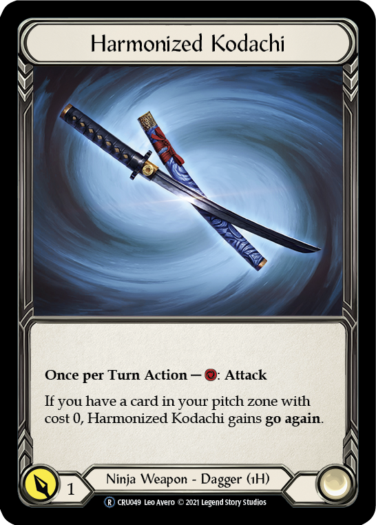 Harmonized Kodachi [U-CRU049] (Crucible of War Unlimited)  Unlimited Normal | Arkham Games and Comics