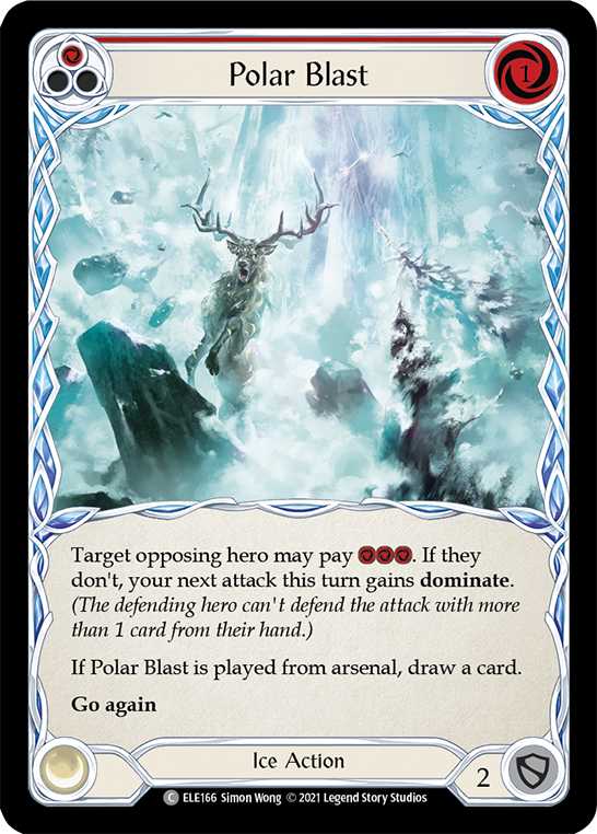 Polar Blast (Red) [ELE166] (Tales of Aria)  1st Edition Normal | Arkham Games and Comics