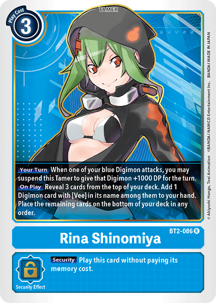 Rina Shinomiya [BT2-086] [Release Special Booster Ver.1.5] | Arkham Games and Comics