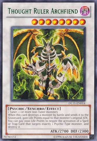 Thought Ruler Archfiend (Green) [DL11-EN014] Rare | Arkham Games and Comics