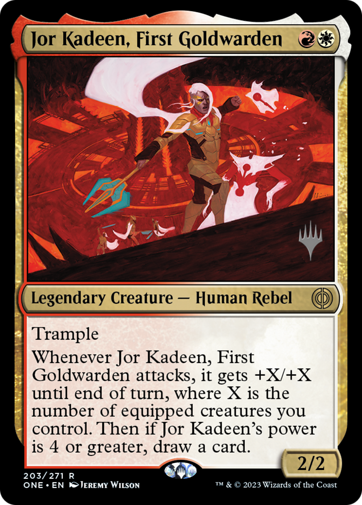 Jor Kadeen, First Goldwarden (Promo Pack) [Phyrexia: All Will Be One Promos] | Arkham Games and Comics