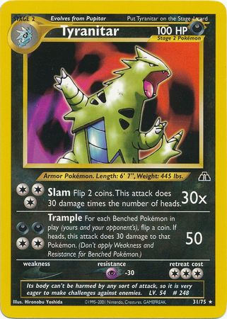 Tyranitar (31/75) [Neo Discovery Unlimited] | Arkham Games and Comics