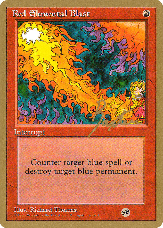 Red Elemental Blast (George Baxter) (SB) [Pro Tour Collector Set] | Arkham Games and Comics