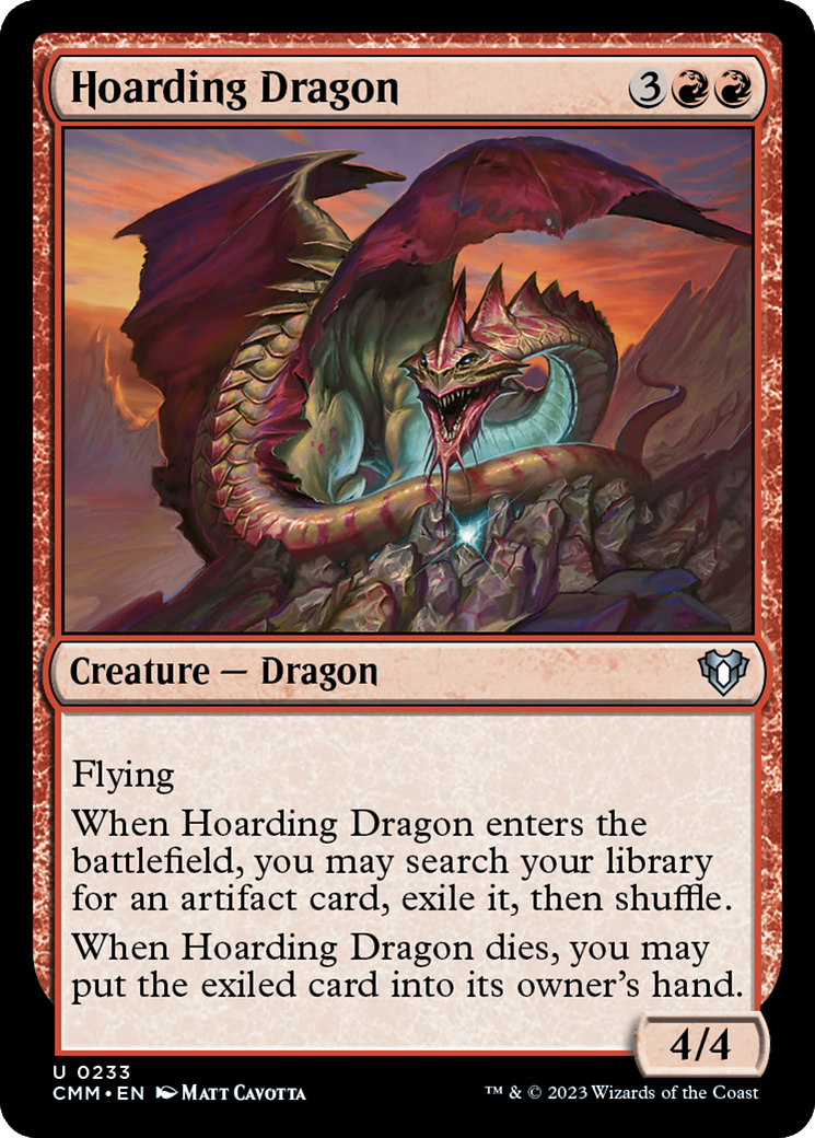 Hoarding Dragon [Commander Masters] | Arkham Games and Comics