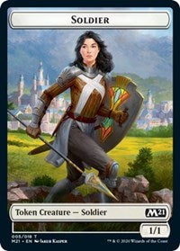 Soldier // Weird Double-sided Token [Core Set 2021 Tokens] | Arkham Games and Comics