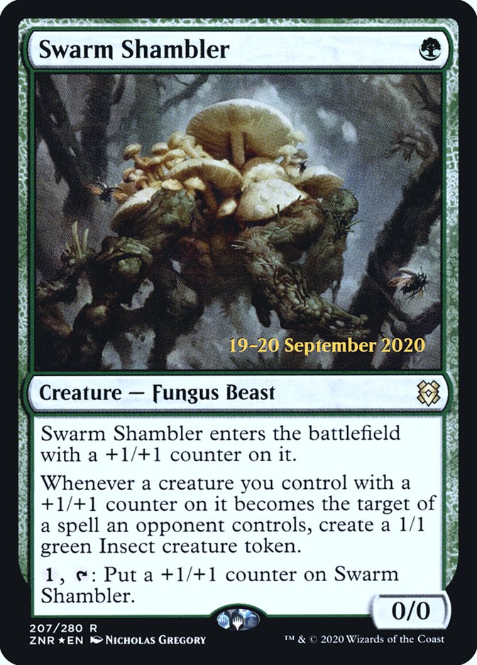 Swarm Shambler  [Zendikar Rising Prerelease Promos] | Arkham Games and Comics