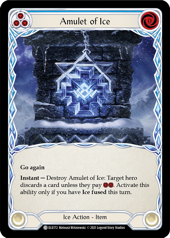 Amulet of Ice [ELE172] (Tales of Aria)  1st Edition Normal | Arkham Games and Comics