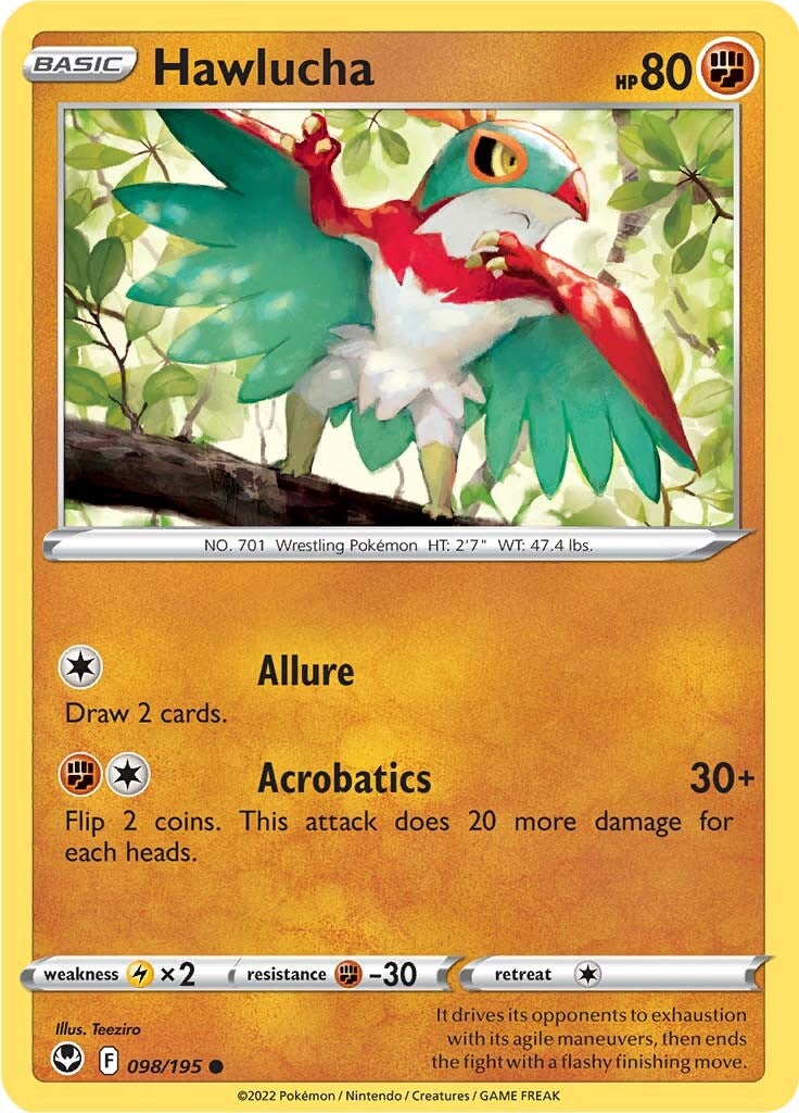 Hawlucha (098/195) [Sword & Shield: Silver Tempest] | Arkham Games and Comics