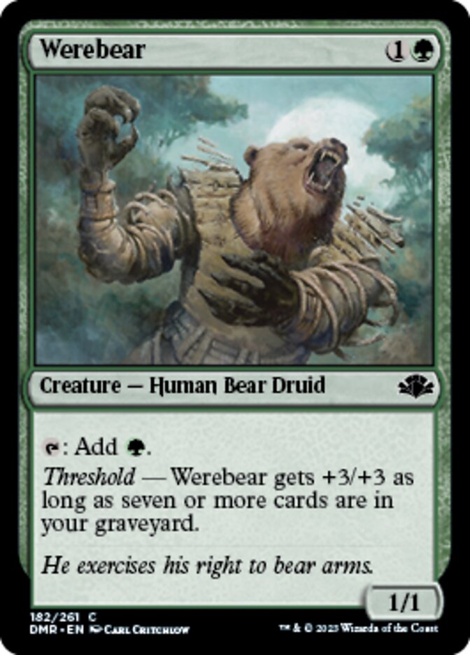 Werebear [Dominaria Remastered] | Arkham Games and Comics