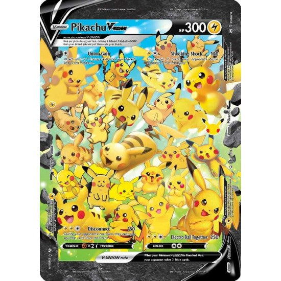 Pikachu V-UNION (Jumbo Card) [Sword & Shield: Black Star Promos] | Arkham Games and Comics