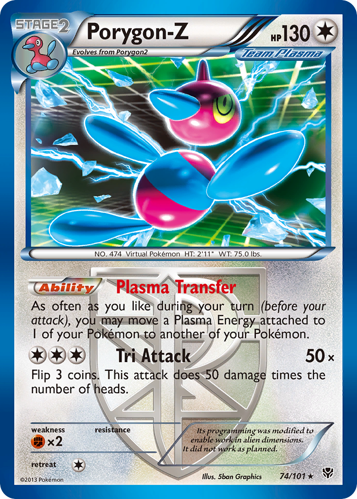 Porygon-Z (74/101) [Black & White: Plasma Blast] | Arkham Games and Comics