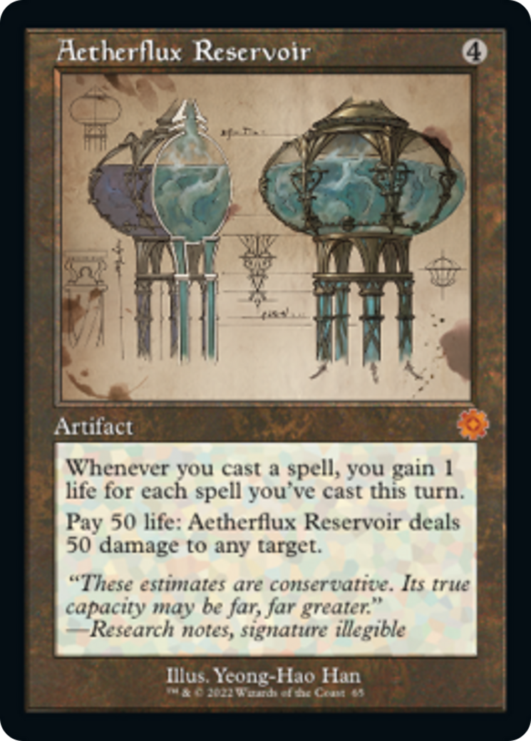 Aetherflux Reservoir (Retro Schematic) [The Brothers' War Retro Artifacts] | Arkham Games and Comics